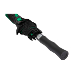 Parapluie de golf bicolore en polyester coupe-vent 30” Ø106 couleur vert vue détail 3