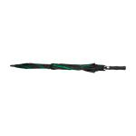 Parapluie de golf bicolore en polyester coupe-vent 30” Ø106 couleur vert troisième vue frontale