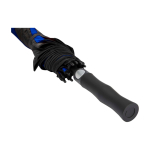 Parapluie de golf bicolore en polyester coupe-vent 30” Ø106 couleur bleu roi vue détail 3