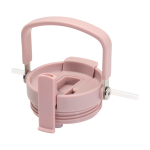 Gobelet en inox recyclé avec couvercle à double fonction 900 ml couleur rose pastel vue détail 1