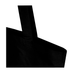 Tote bag en coton recyclé et RPET 7 L 140 g/m² couleur noir vue détail 1
