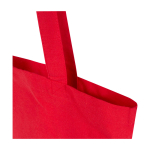 Tote bag en coton recyclé et RPET 7 L 140 g/m² couleur rouge vue détail 1