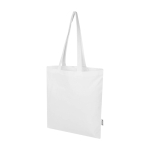 Tote bag en coton recyclé et RPET 7 L 140 g/m² couleur blanc