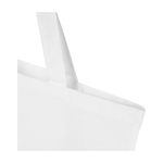 Tote bag en coton recyclé et RPET 7 L 140 g/m² couleur blanc vue détail 1
