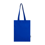 Tote bag en coton recyclé et RPET 7 L 140 g/m² couleur bleu roi deuxième vue frontale