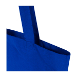 Tote bag en coton recyclé et RPET 7 L 140 g/m² couleur bleu roi vue détail 1