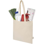 Tote bag en coton recyclé personnalisé et RPET 7 L 140 g/m² couleur naturel deuxième vue