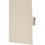 Tote bag en coton recyclé personnalisé et RPET 7 L 140 g/m² couleur naturel troisième vue