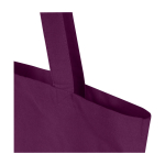 Tote bag en coton recyclé et RPET 7 L 140 g/m² couleur mauve vue détail 1