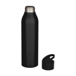Gourde en acier inoxydable recyclé simple paroi 650 ml couleur noir deuxième vue