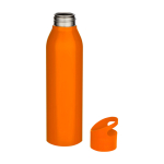 Gourde en acier inoxydable recyclé simple paroi 650 ml couleur orange deuxième vue