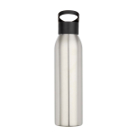 Gourde en acier inoxydable recyclé simple paroi 650 ml couleur gris clair deuxième vue frontale