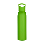Gourde en acier inoxydable recyclé simple paroi 650 ml couleur vert fluorescent deuxième vue frontale