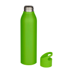 Gourde en acier inoxydable recyclé simple paroi 650 ml couleur vert fluorescent deuxième vue