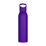 Gourde en acier inoxydable recyclé simple paroi 650 ml couleur mauve deuxième vue frontale