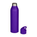 Gourde en acier inoxydable recyclé simple paroi 650 ml couleur mauve deuxième vue