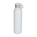 Bouteille en acier inoxydable recyclé avec anse ronde 650 ml couleur blanc