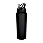 Gourde en acier inoxydable recyclé simple paroi 800 ml couleur noir