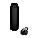 Gourde en acier inoxydable recyclé simple paroi 800 ml couleur noir deuxième vue