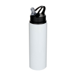 Gourde en acier inoxydable recyclé simple paroi 800 ml couleur blanc
