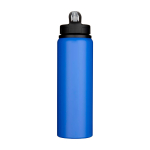 Gourde en acier inoxydable recyclé simple paroi 800 ml couleur bleu roi deuxième vue frontale