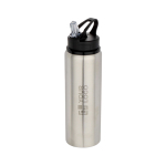 Gourde en acier inoxydable recyclé simple paroi 800 ml avec zone d'impression