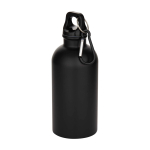 Bouteille mate en acier inoxydable recyclé simple paroi 400 ml couleur noir