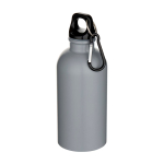 Bouteille mate en acier inoxydable recyclé simple paroi 400 ml couleur gris