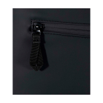 Sac à dos roll-top en cuir synthétique imperméable pour PC 15” couleur noir vue détail 1
