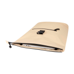Sac à dos roll-top en cuir synthétique imperméable pour PC 15” couleur ivoire deuxième vue