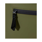 Sac à dos roll-top en cuir synthétique imperméable pour PC 15” couleur vert foncé vue détail 1