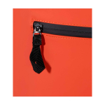 Sac à dos roll-top en cuir synthétique imperméable pour PC 15” couleur saumon vue détail 1