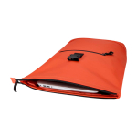 Sac à dos roll-top en cuir synthétique imperméable pour PC 15” couleur saumon deuxième vue