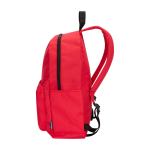 Sac à dos urbain écologique et déperlant 16 L pour PC 14” couleur rouge deuxième vue latérale