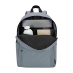 Sac à dos urbain écologique et déperlant 16 L pour PC 14” couleur gris deuxième vue