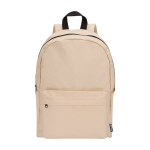 Sac à dos urbain écologique et déperlant 16 L pour PC 14” couleur ivoire deuxième vue frontale
