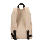 Sac à dos urbain écologique et déperlant 16 L pour PC 14” couleur ivoire deuxième vue arrière