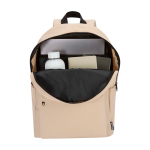Sac à dos urbain écologique et déperlant 16 L pour PC 14” couleur ivoire deuxième vue