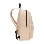 Sac à dos urbain écologique et déperlant 16 L pour PC 14” couleur ivoire vue latérale