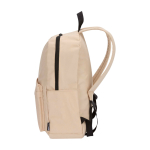 Sac à dos urbain écologique et déperlant 16 L pour PC 14” couleur ivoire deuxième vue latérale