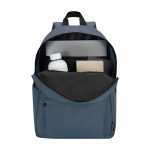 Sac à dos urbain écologique et déperlant 16 L pour PC 14” couleur cyan deuxième vue
