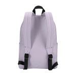 Sac à dos urbain écologique et déperlant 16 L pour PC 14” couleur lilas deuxième vue arrière