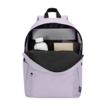 Sac à dos urbain écologique et déperlant 16 L pour PC 14” couleur lilas deuxième vue