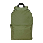 Sac à dos urbain écologique et déperlant 16 L pour PC 14” couleur vert olive deuxième vue frontale