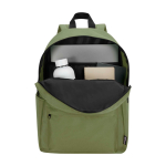 Sac à dos urbain écologique et déperlant 16 L pour PC 14” couleur vert olive deuxième vue