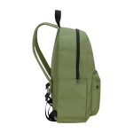 Sac à dos urbain écologique et déperlant 16 L pour PC 14” couleur vert olive vue latérale