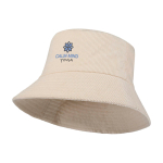 Bob en velours côtelé recyclé et coton 280 g/m² couleur sable