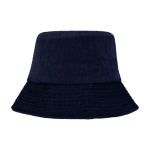 Bob en velours côtelé recyclé et coton 280 g/m² couleur bleu marine deuxième vue frontale