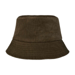 Bob en velours côtelé recyclé et coton 280 g/m² couleur vert foncé deuxième vue frontale