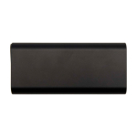 Batterie externe idéale pour pc en aluminium recyclé 20 000 mAh couleur noir deuxième vue frontale